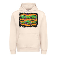 Sandshell Halloween Skull Background Urban Hoodie - BundleAndBundleShop