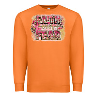 Carrot faith over fear breast cancer 12 inches 300 dpi Premium Sweatshirt - CowGirlArtShop