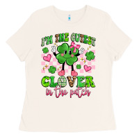 Bone i'm the cutest clover in the patch Ladies Tee - Artiststas
