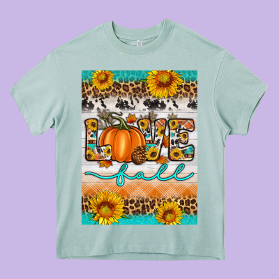 Love Fall Heavy Core Tee Designed By Artiststas
