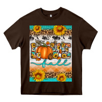 Chocolate Brown love fall Heavy Core Tee - Artiststas