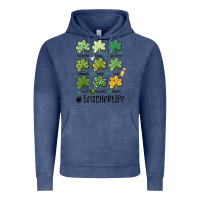 Vintage Denim teacher st.patrick's Vintage Hoodie - MaliasSmallBusiness
