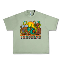 Oil Green western traveler cowboy Urban Heavy Tee - NancyCooperArtShop