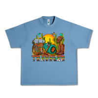 Pebble Blue western traveler cowboy Urban Heavy Tee - NancyCooperArtShop