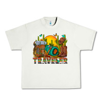 Pistachio western traveler cowboy Urban Heavy Tee - NancyCooperArtShop