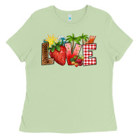 Matcha love strawberry Ladies Tee - RanaPortraitStore