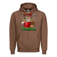 Chestnut Sweet christmas Zipper Hoodie - NancyCooperArtShop