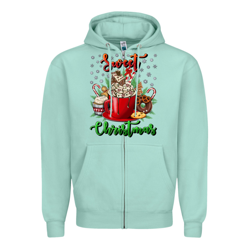 Sweet Christmas Zipper Hoodie by NancyCooperArtShop | Teevron