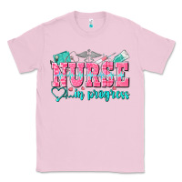 Bubblegum Pink nurse in progress Classic Tee - NancyCooperArtShop