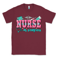 Burgundy nurse in progress Classic Tee - NancyCooperArtShop