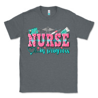 Charcoal Heather nurse in progress Classic Tee - NancyCooperArtShop