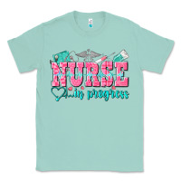 Seafoam nurse in progress Classic Tee - NancyCooperArtShop