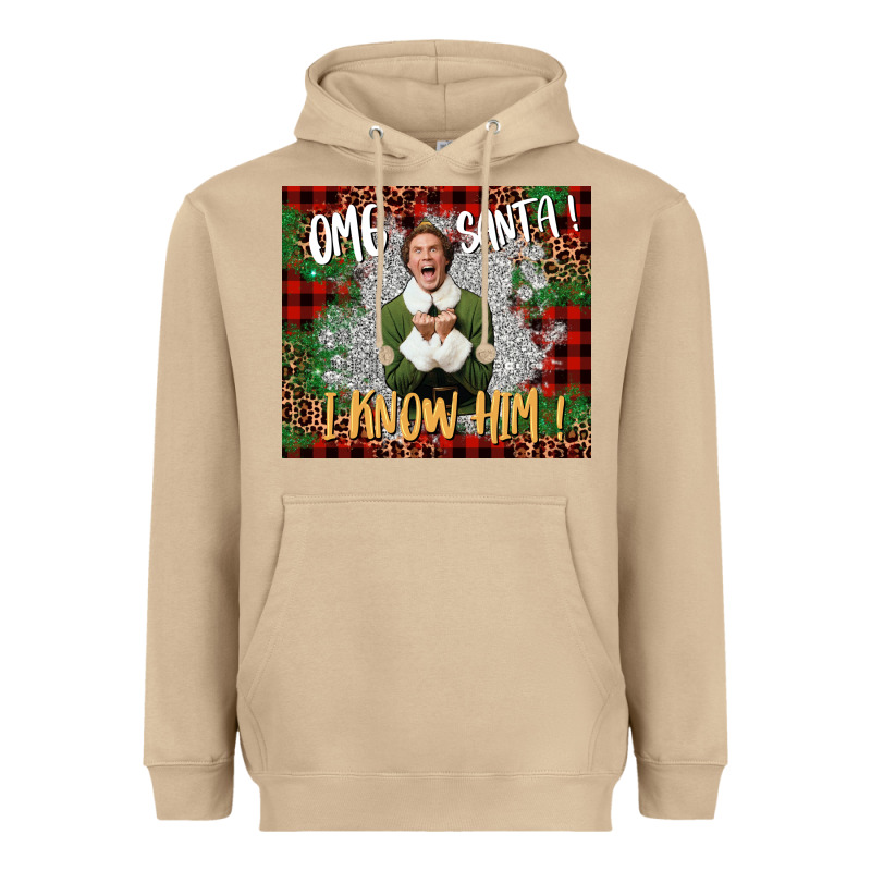 Omg Santa I Know Him Elf Heavyweight Hoodie by CowGirlArtShop | Teevron