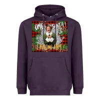 Plum omg santa i know him elf Heavyweight Hoodie - CowGirlArtShop