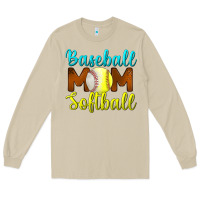 Mushroom Baseball Mom Softball Long Sleeve Tee - BundleAndBundleShop