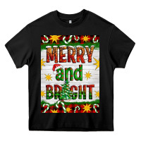 Black Merry And Bright Heavy Core Tee - Artiststas