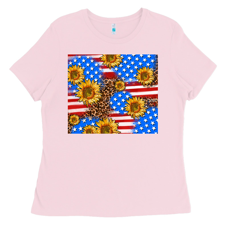 Basic Sunflower And Leopard Ladies Tee by AdoDesignShop | Teevron