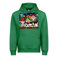 Emerald merry christmas gnomies wagon Urban Hoodie - FaDigitalArtStudio