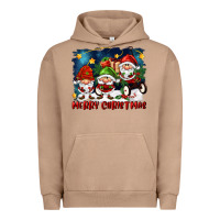 Pigment Burro merry christmas gnomies wagon Urban Hoodie - FaDigitalArtStudio