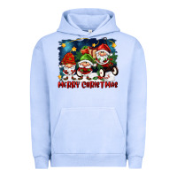 Pigment Grape Ice merry christmas gnomies wagon Urban Hoodie - FaDigitalArtStudio