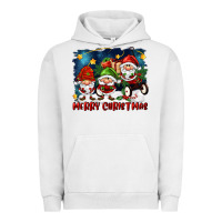 Pigment Lunar Rock merry christmas gnomies wagon Urban Hoodie - FaDigitalArtStudio
