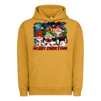 Pigment Peanut Butter merry christmas gnomies wagon Urban Hoodie - FaDigitalArtStudio