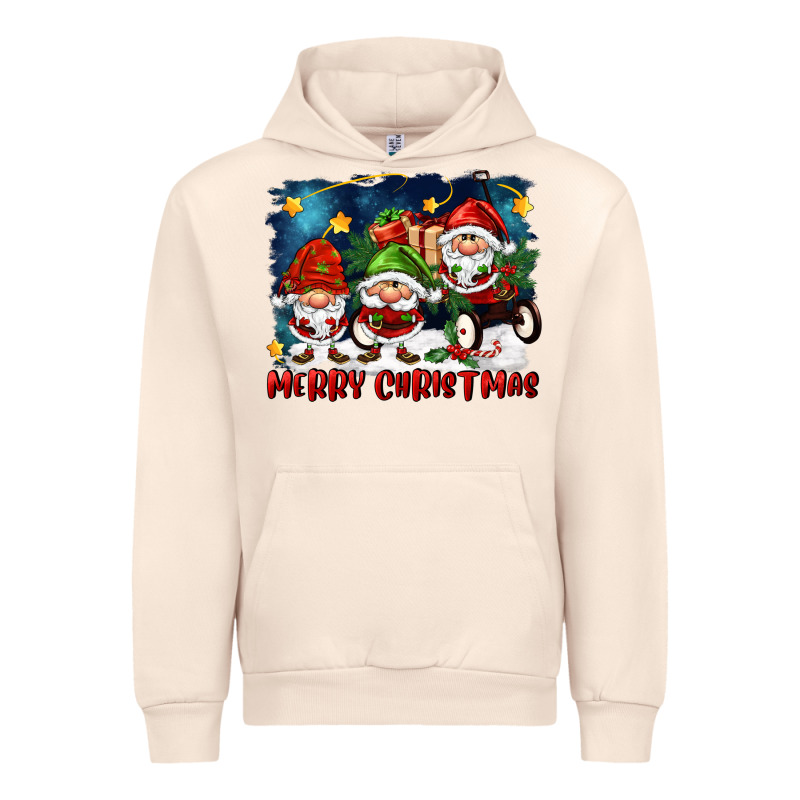 Merry Christmas Gnomies Wagon Urban Hoodie by FaDigitalArtStudio | Teevron