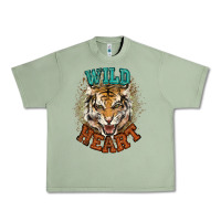 Oil Green wild heart tiger college western Urban Heavy Tee - NancyCooperArtShop