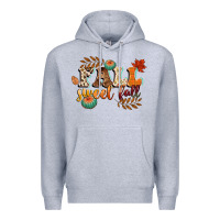 Heather Grey fall sweet fall Premium Hoodie - CowGirlArtShop