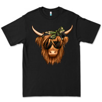 Black camouflage long haired cow Premium Tee - Jasminsmagicworld