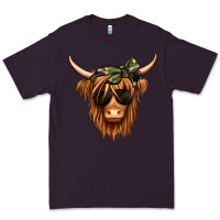 Plum camouflage long haired cow Premium Tee - Jasminsmagicworld