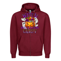 Burgundy Witch Better Have My Candy Zipper Hoodie - texasbilliewilder
