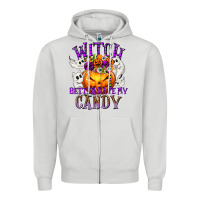 Dove Grey Witch Better Have My Candy Zipper Hoodie - texasbilliewilder