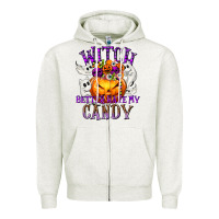 Oatmeal Heather Witch Better Have My Candy Zipper Hoodie - texasbilliewilder