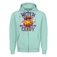 Seafoam Witch Better Have My Candy Zipper Hoodie - texasbilliewilder