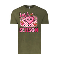 Vintage Olive love season Vintage Tee - MaliasSmallBusiness