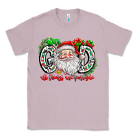 Lilac with god all things are possible santa Classic Tee - CowhideDigitalArt