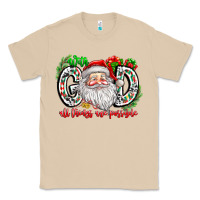 Mushroom with god all things are possible santa Classic Tee - CowhideDigitalArt