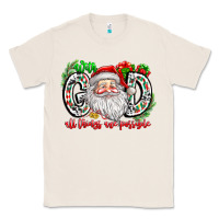 Natural with god all things are possible santa Classic Tee - CowhideDigitalArt