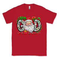 Red with god all things are possible santa Classic Tee - CowhideDigitalArt