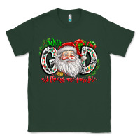 Sports Green with god all things are possible santa Classic Tee - CowhideDigitalArt