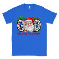 True Royal with god all things are possible santa Classic Tee - CowhideDigitalArt