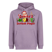 Santas Favorite Softball Player Heavyweight Hoodie | Teevron