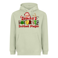 Matcha santas favorite softball player Heavyweight Hoodie - CowGirlArtShop