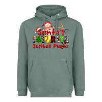 Sage santas favorite softball player Heavyweight Hoodie - CowGirlArtShop