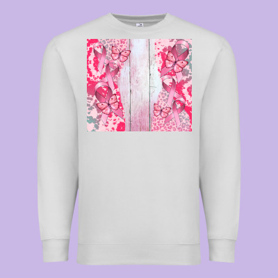 Custom Name  Breast Cancer Premium Sweatshirt Designed By Cowgirlartshop