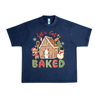 Navy let's get baked Urban Heavy Tee - MaliasSmallBusiness