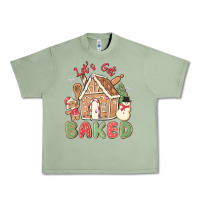 Oil Green let's get baked Urban Heavy Tee - MaliasSmallBusiness