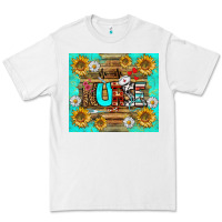White sunflower and daisy nurse tumbler Premium Tee - BundleAndBundleShop