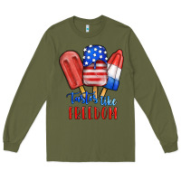 Army Green tastes like freedom Long Sleeve Tee - JahusDesignShop